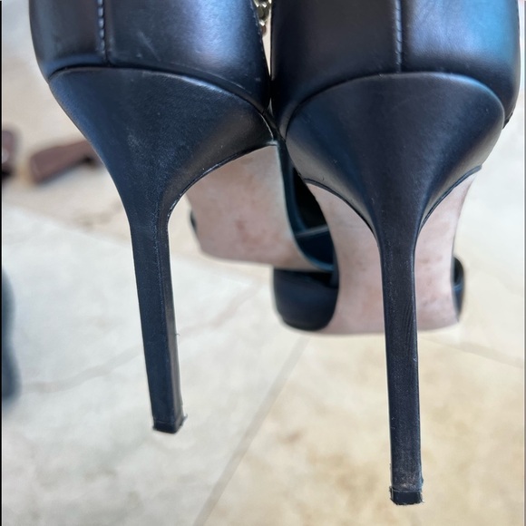 Manolo Blahnik Black Chain Heels Shoes - Picture 9 of 16